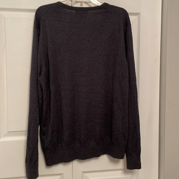 NWT $69 BANANA Republic Luxury Blend Pullover Sweater Heather Gray with Cashmere - Picture 4 of 15